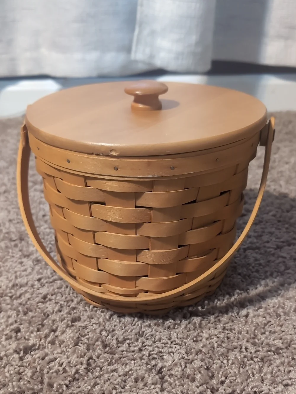 Vintage Longaberger Basket With Lid